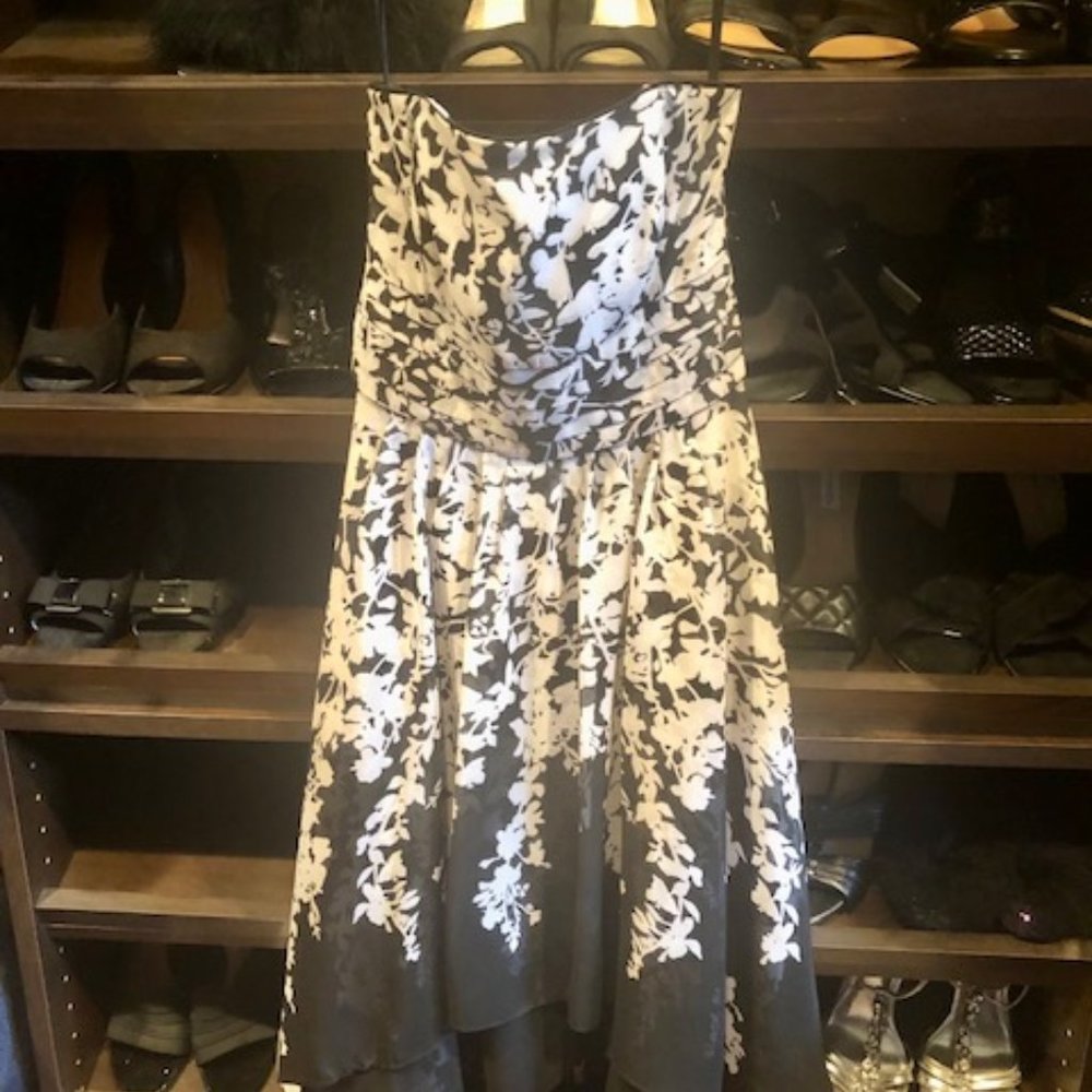 Strapless White House Black Market Dress